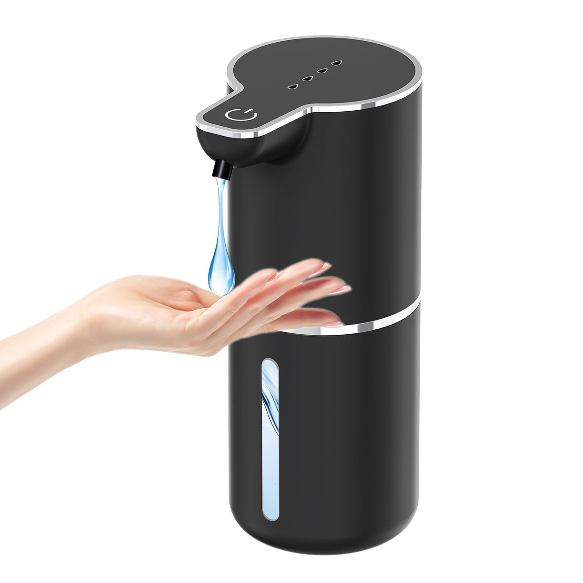 GENERICO - Dispensador Automático De Jabón Eléctrico Sensor Recargable Negro