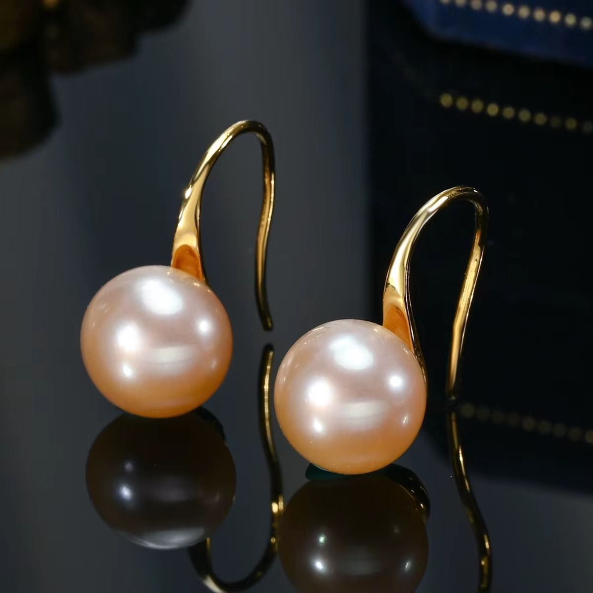 LUXURYJOYAS - Aros Perlas Cultivadas De Agua Dulce Oro 18kt Sobre Plata925