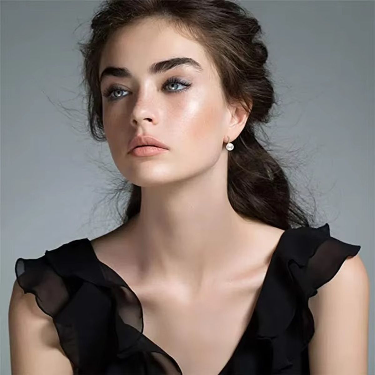 LUXURYJOYAS - Aros Perlas Cultivadas De Agua Dulce Oro 18kt Sobre Plata925