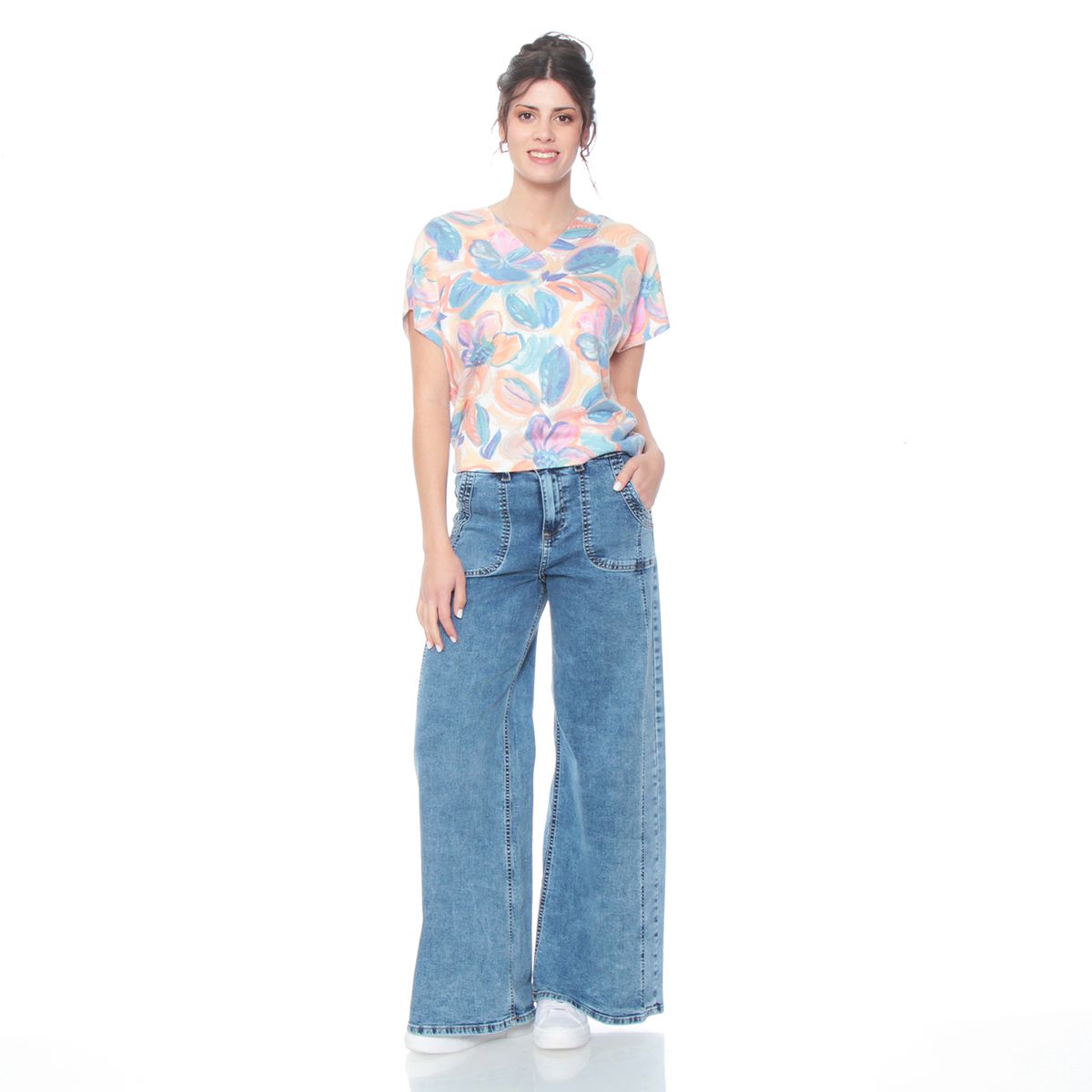 WADOS - SWEATER MANGA CORTA SUBLIMADO ESCOTE V