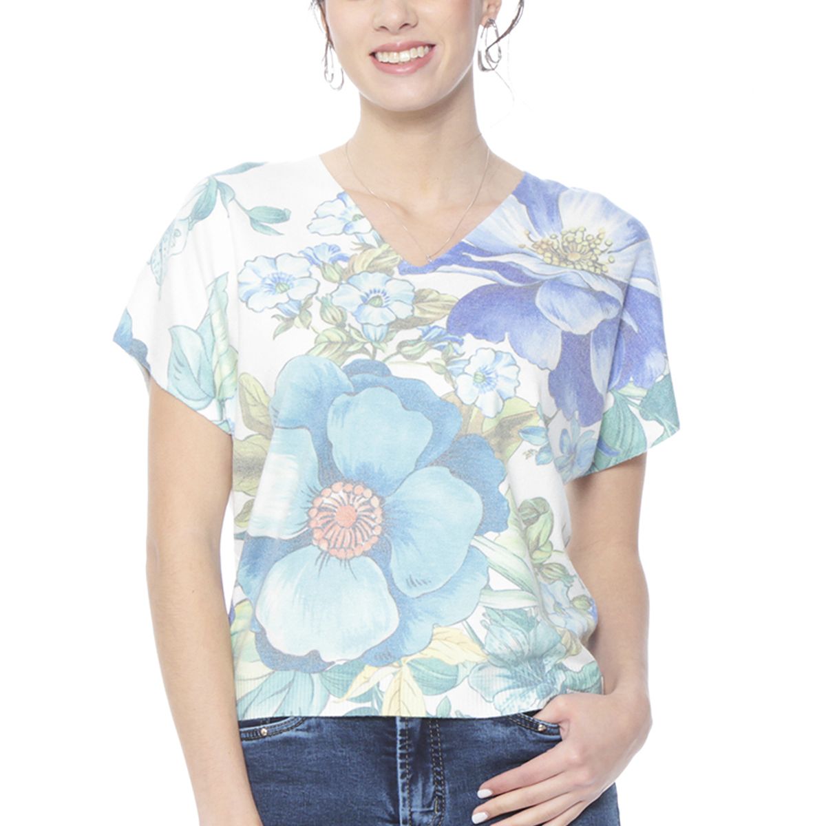WADOS - SWEATER MANGA CORTA SUBLIMADO ESCOTE V