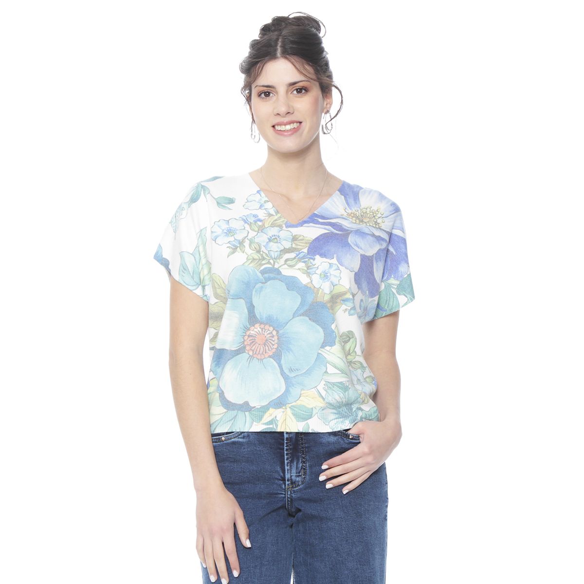 WADOS - SWEATER MANGA CORTA SUBLIMADO ESCOTE V