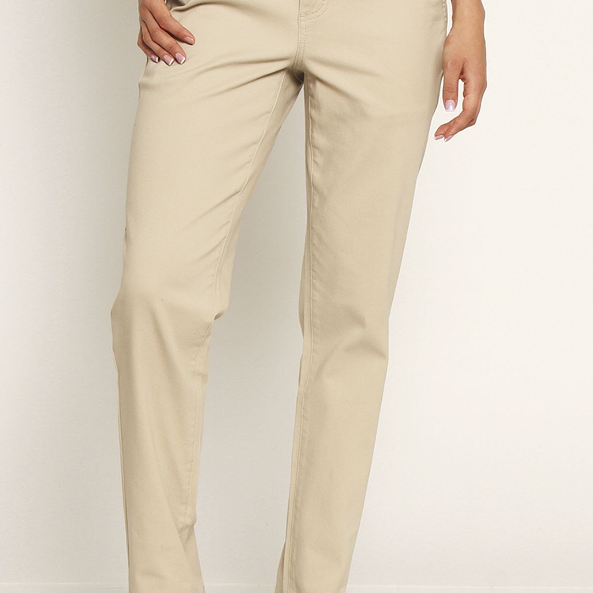 WADOS - PANTALON SLIM TIRO ALTO PRETINA BASICA 1 BOTON