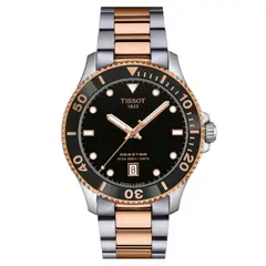 TISSOT - Reloj Seastar 1000 Bicolor Oro Rosa 40MM T1204102205101
