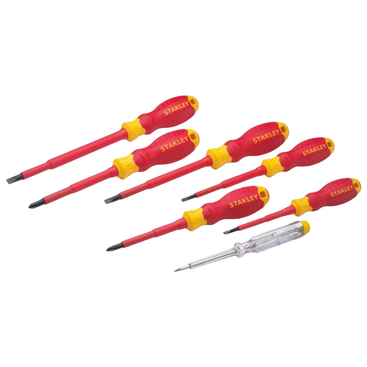 Set 7 Destornilladores Aislados 1000v STMT60175LA Stanley, marca STANLEY - Foto Principal