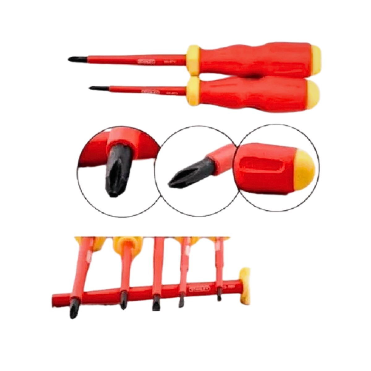 Set 7 Destornilladores Aislados 1000v STMT60175LA Stanley, marca STANLEY - Foto 2