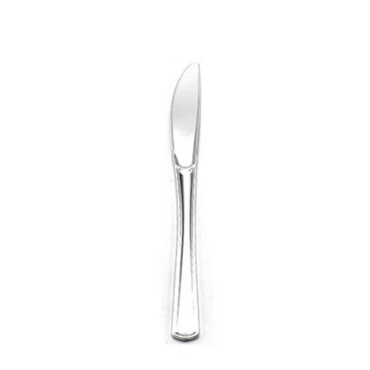 GENERICO - Cuchillo Plástico Plateado 20 Cm