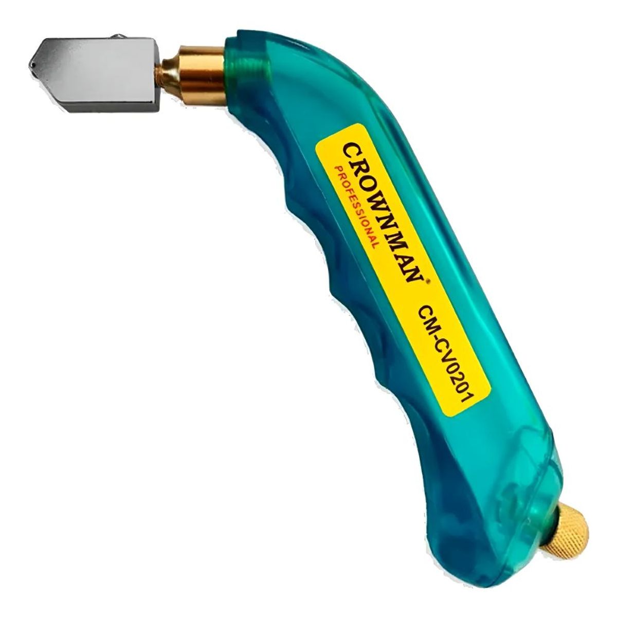 GENERICO - Cortador Vidrio Punta Rueda Diamante Mango Curvo Rellenable