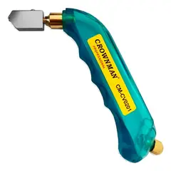 GENERICO - Cortador Vidrio Punta Rueda Diamante Mango Curvo Rellenable
