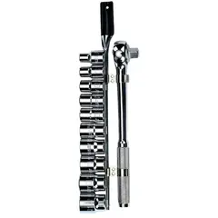 STANLEY - Juego De Dados Métrico Mando 1/2 11 Piezas 86-734