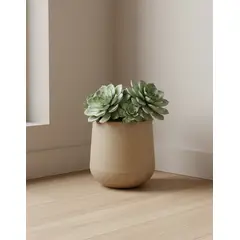 GENERICO - MACETERO BEIGE MODELO MARAGOGI 20CM ALTO