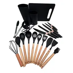 GENERICO - Set 19 Utensilios De Cocina Antiadherentes De Silicona