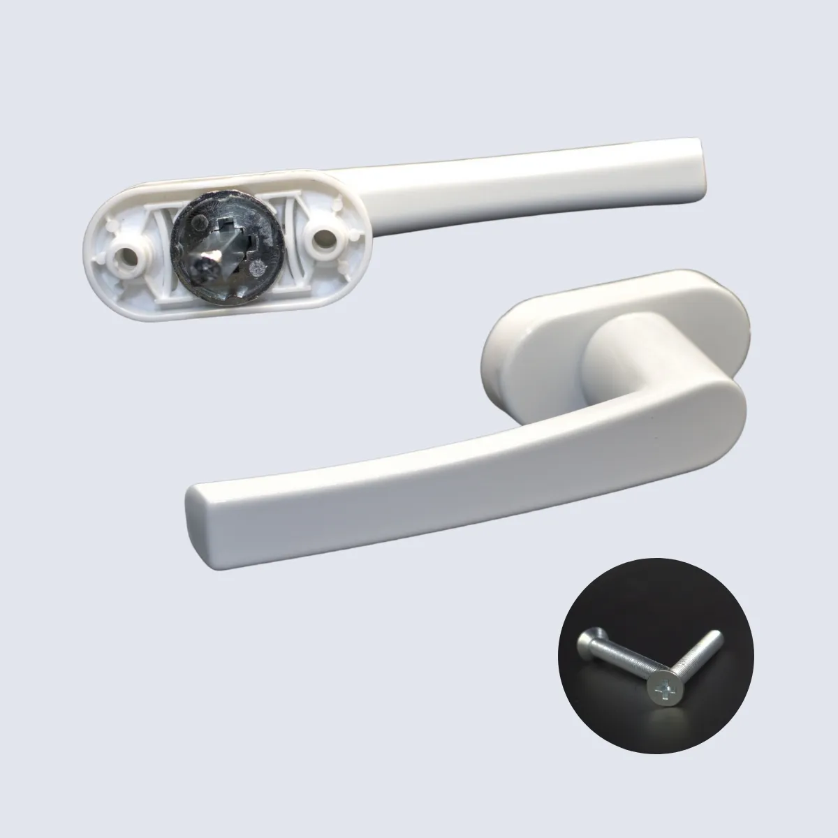 GENERICO - Manilla Cremona Recta Lisa  Ventana PVC y Aluminio