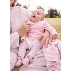 MAYORAL - Elegante Conjunto 3 piezas Recién Nacida