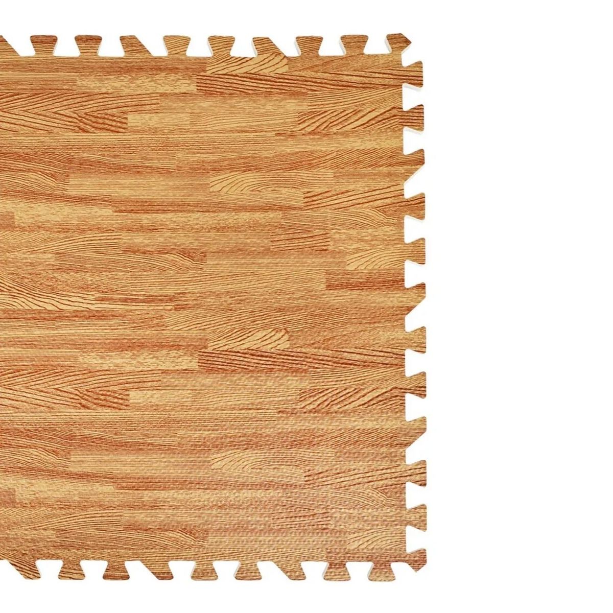 IMPORTCLICK - Pack 4 Alfombras Piso Goma Eva Antigolpes Tipo Madera 60x60 CM Madera Claro