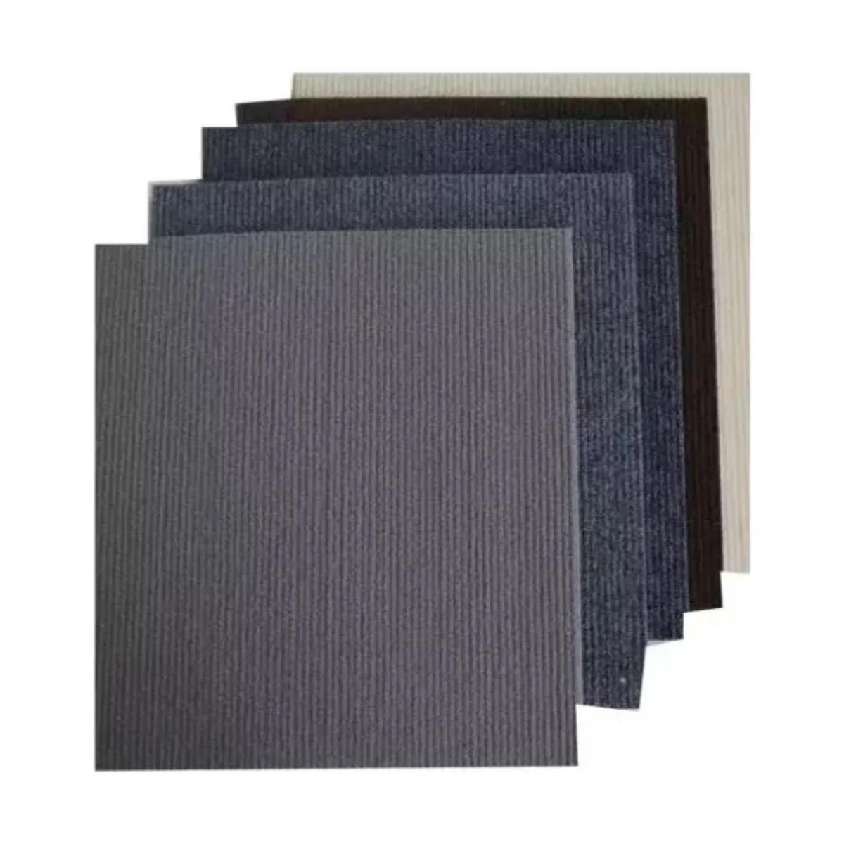 IMPORTCLICK - Pack 12 Unidades Alfombra Autoadhesiva Piso 60x60 CM Gris Oscuro