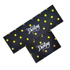 IMPORTCLICK - Set 2 Alfombras Cocina Piso Entrada Antideslizante 120x40 CM Puntos Dorado