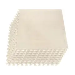 IMPORTCLICK - Pack 4 Alfombras Piso Goma Eva Antigolpes 60x60 CM Blanco