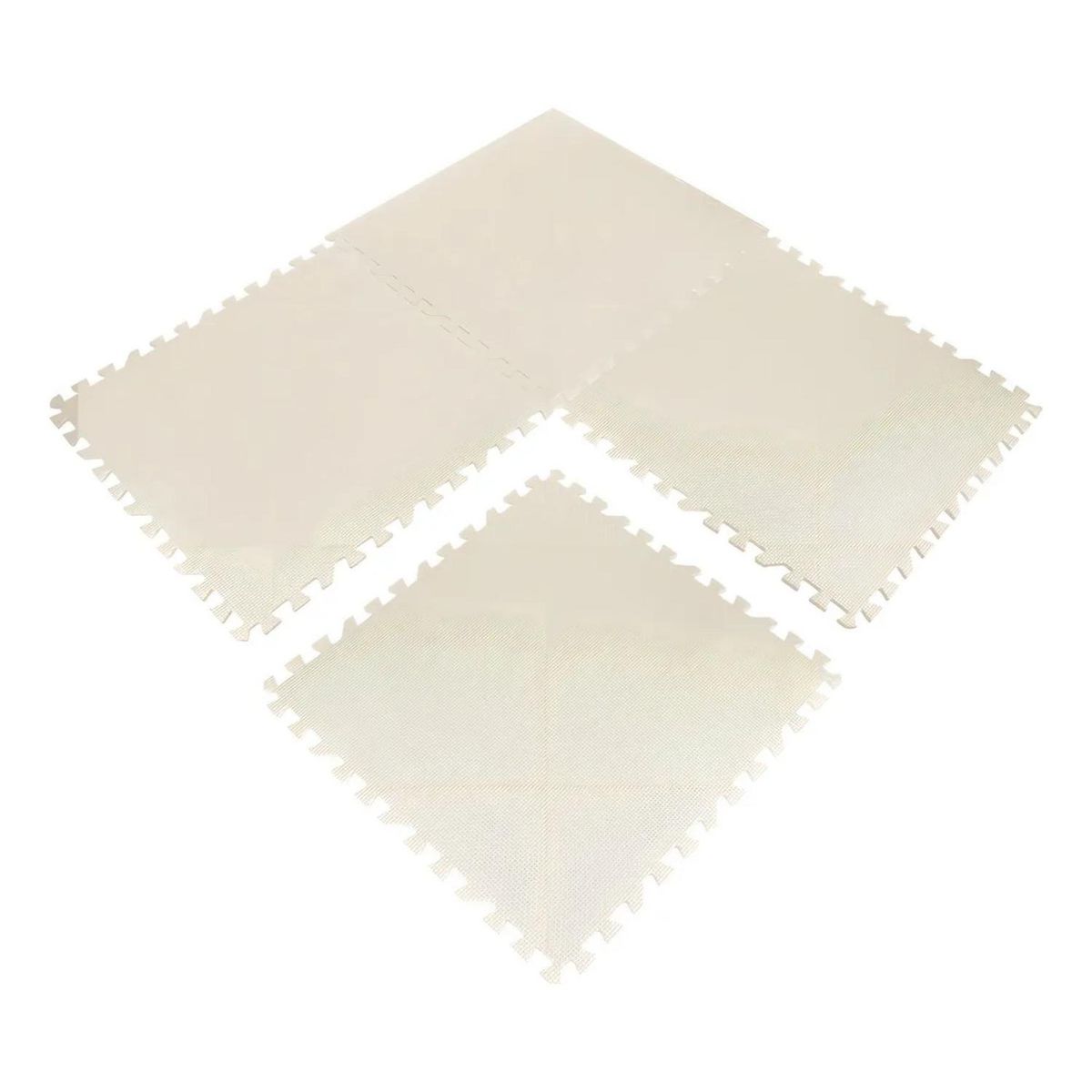 IMPORTCLICK - Pack 4 Alfombras Piso Goma Eva Antigolpes 60x60 CM Blanco