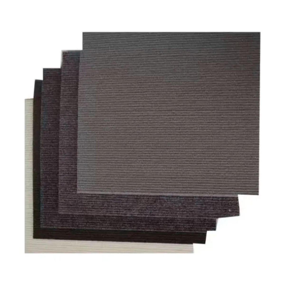 IMPORTCLICK - Pack 12 Unidades Alfombra Autoadhesiva Piso 60x60 CM Negro