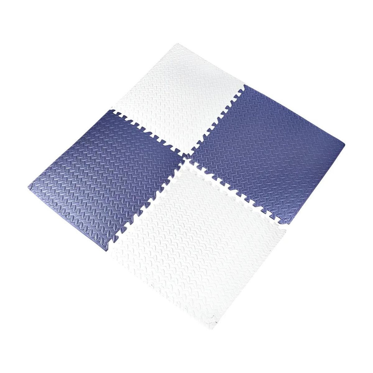 IMPORTCLICK - Pack 8 Alfombras Piso Goma Eva Bebé Puzzle 60x60 CM Azul Negro - Azul