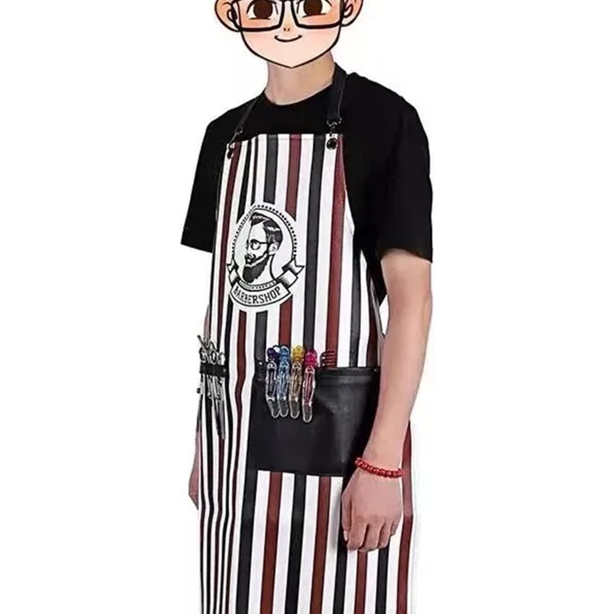 GENERICO - Capa De Corte Para Barbería Logo Barber