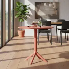 PLOS - Mesa Cafe Cocina Terraza Jardín Redonda Mondello 100% UV