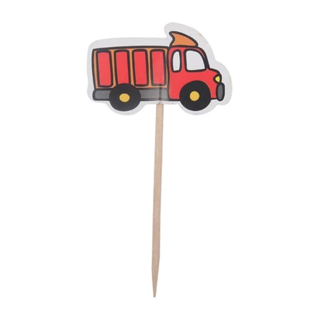 GENERICO - Toppers Auto 4x8Cm 12Pcs Diseño Aleatorio