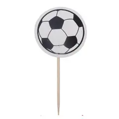 GENERICO - Toppers Decoración De Futbol 3X8Cm 12Pcs