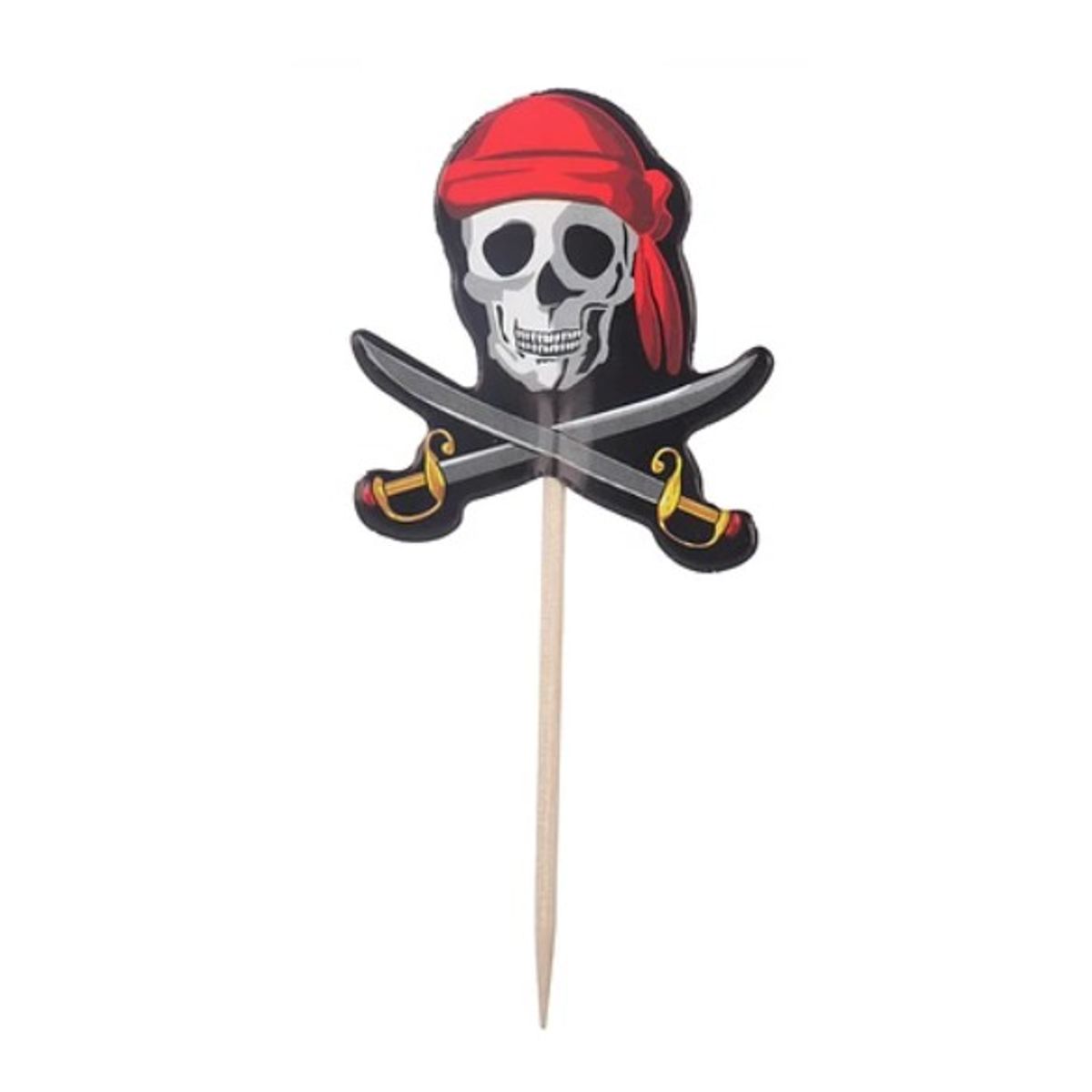 GENERICO - Toppers Piratas 45X9Cm 12Pcs