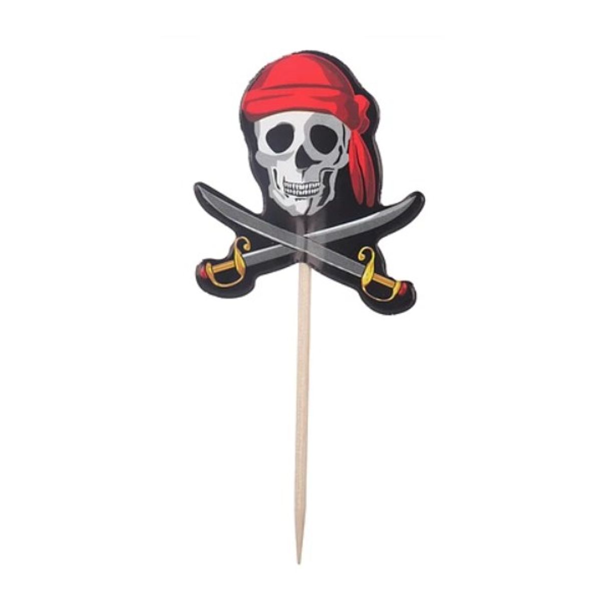 GENERICO - Toppers Piratas 45X9Cm 12Pcs