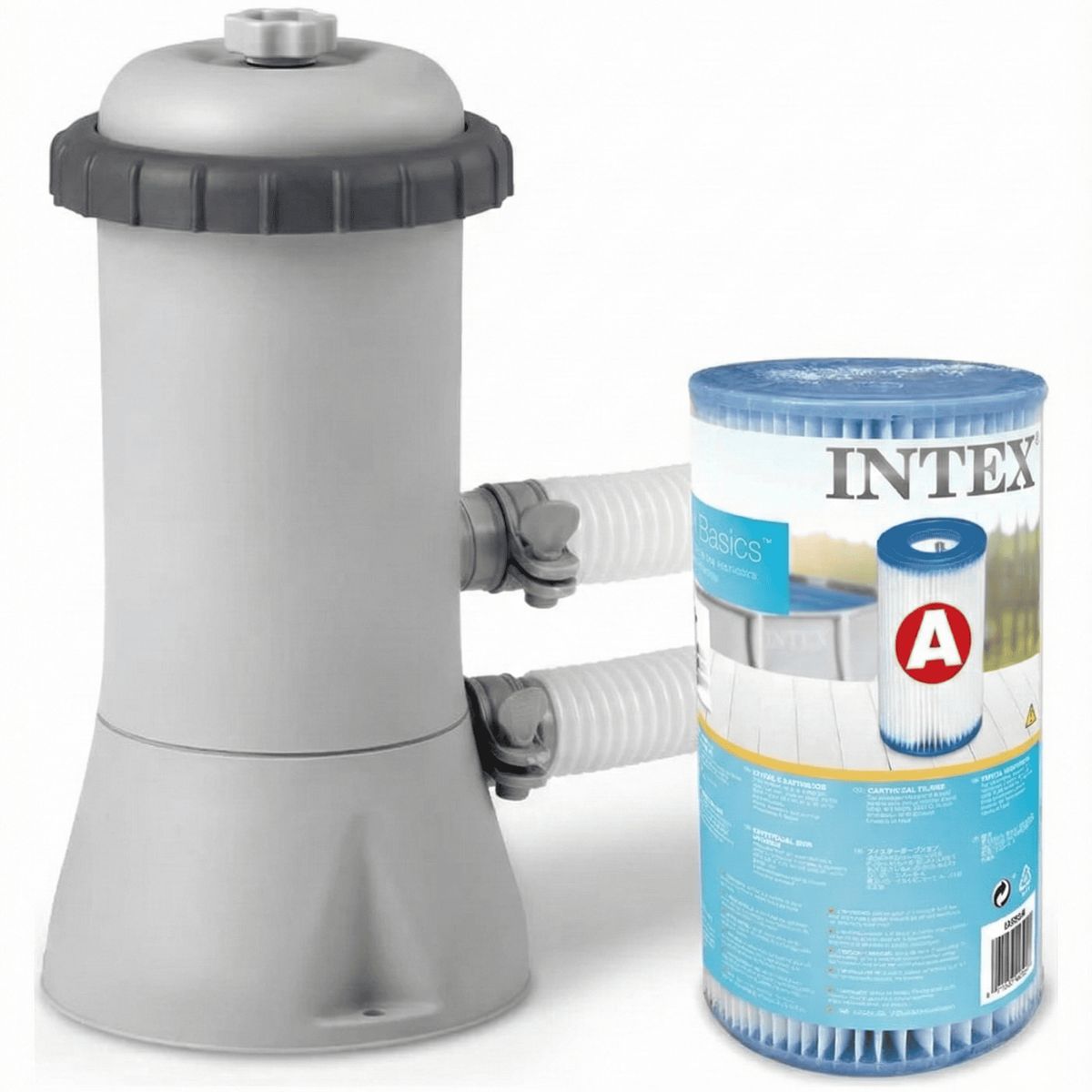 INTEX - Kit de bomba con filtro para piscina y 1 cartucho Intex