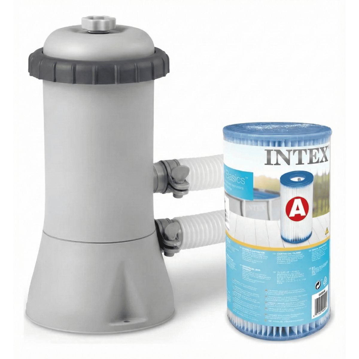 INTEX - Kit de bomba con filtro para piscina y 1 cartucho Intex