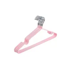 GENERICO - Set 10 Colgadores Ropa Pastel 40x20cm Gancho Metalico