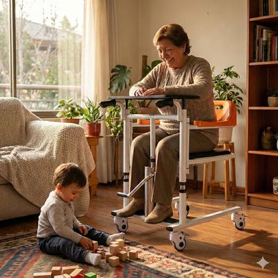 Imagen 2 del producto Silla de Transferencia Multifuncional Hidraulica y Elevador de Pacientes Para Cama Baño