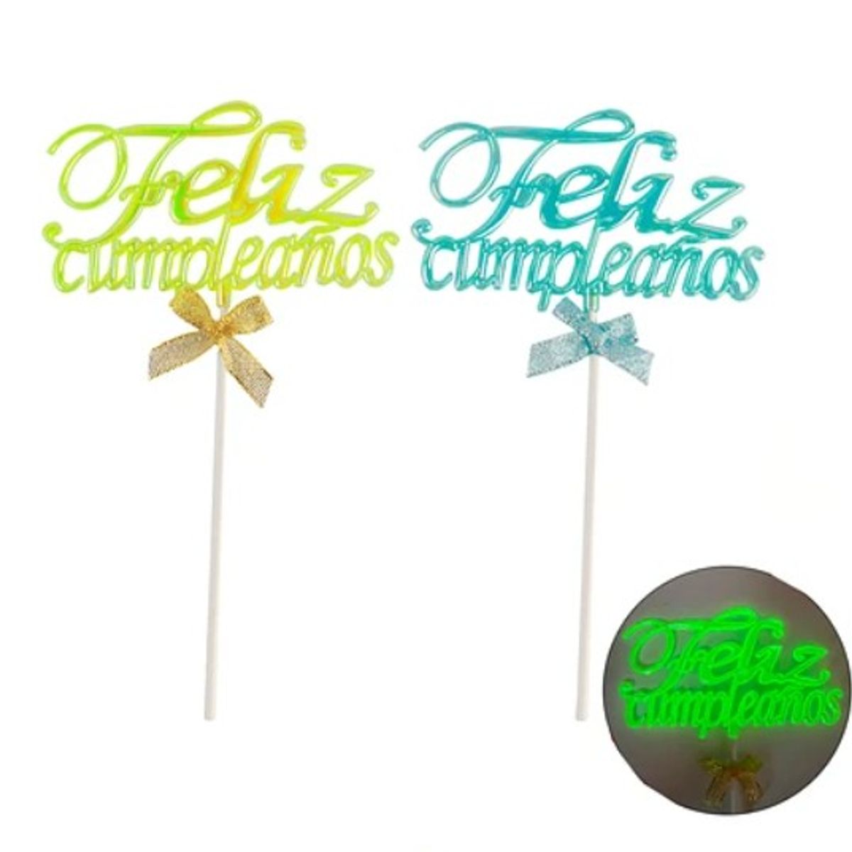 GENERICO - Topper Luminoso Feliz Cumpleaños 125x215cm