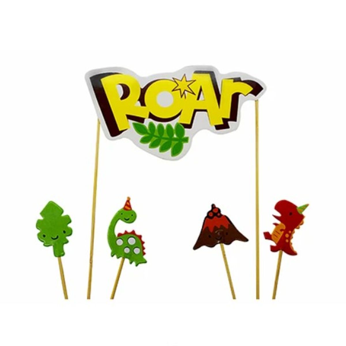 GENERICO - Topper Roar Dinosaurio 9Pcs