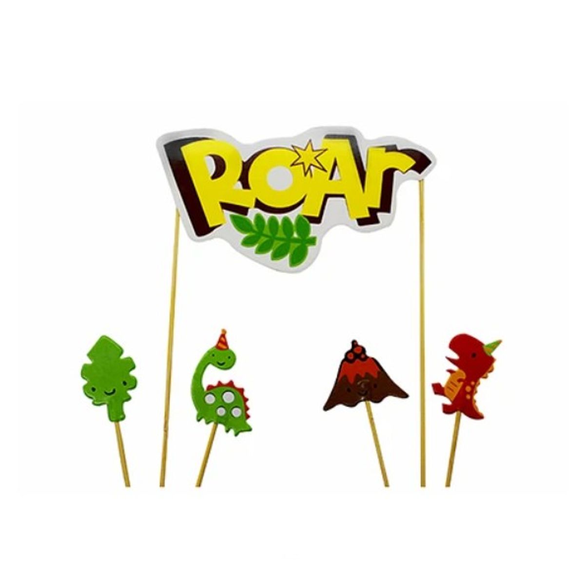 GENERICO - Topper Roar Dinosaurio 9Pcs