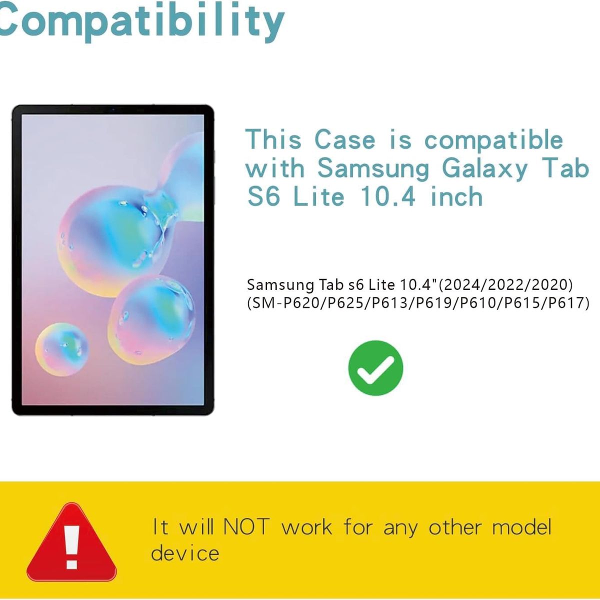 GENERICO - Funda Con Teclado Para Samsung Galaxy Tab S6 Lite Negro