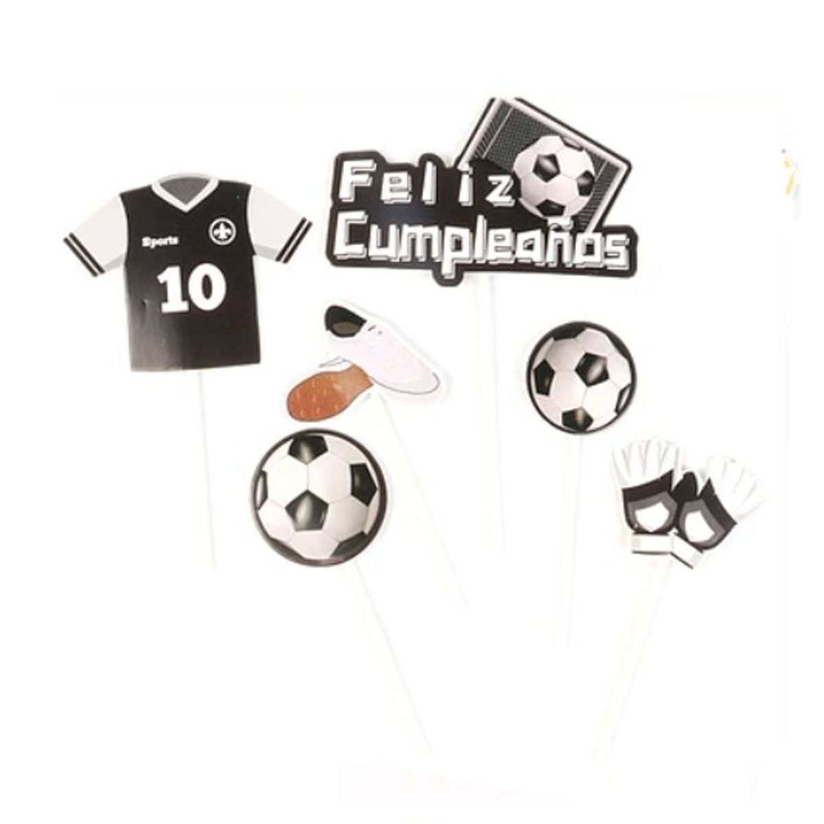 GENERICO - Juego Toppers De Fútbol 6Pcs