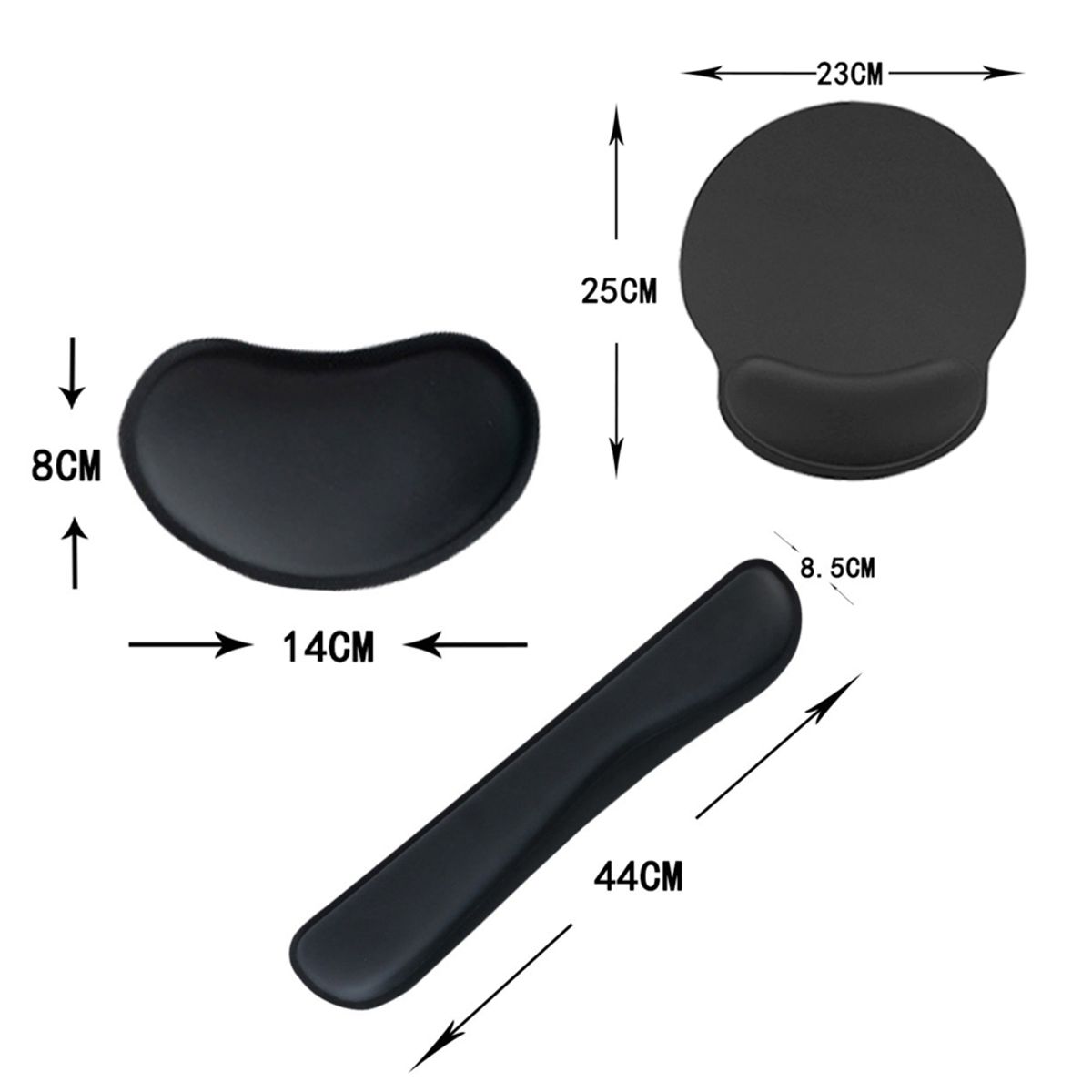 KINDA NICE - Alfombrilla De Ratón Ergonómica Antideslizante Juego De 3