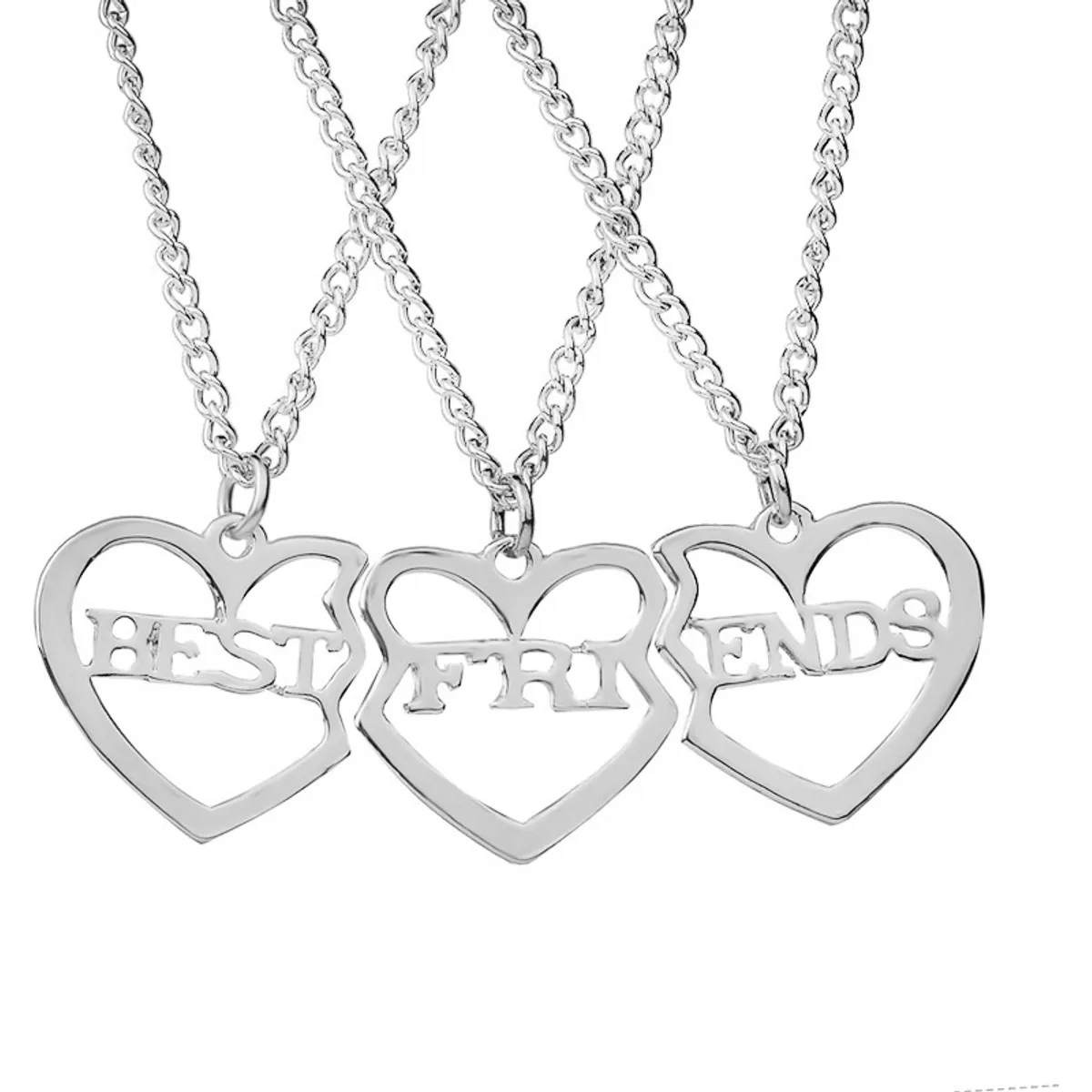 EINICIO - Collar Importado Corazón Triple Para Las Mejores Amiga