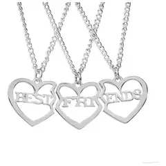 EINICIO - Collar Importado Corazón Triple Para Las Mejores Amiga