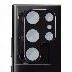 GENERICO - Lámina De Vidrio Para Camara Samsung S23 Ultra - Negro