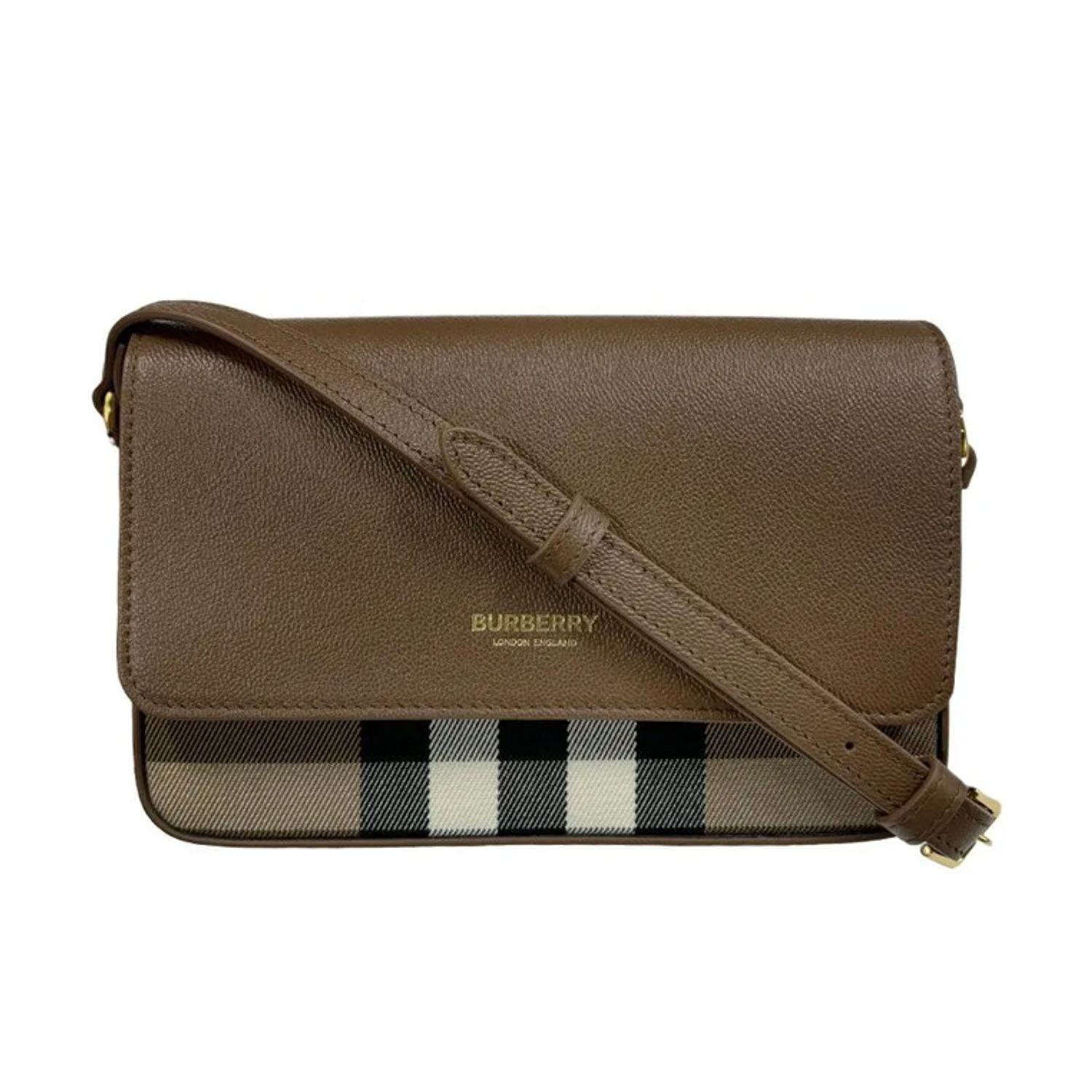 BURBERRY Burberry Bolso bandolera cruzado New Hampshire en lona a