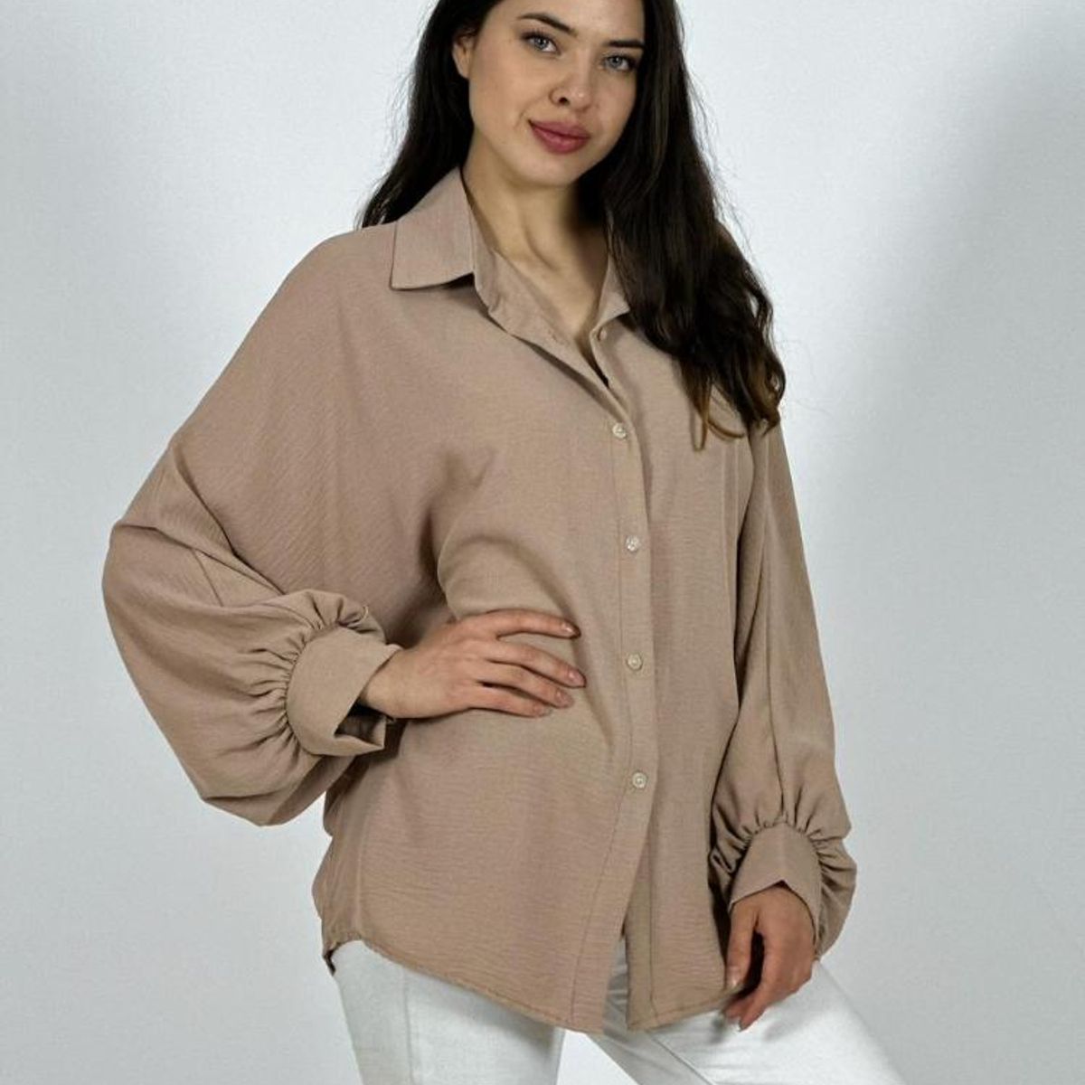 ENIGMATICA BOUTIQUE - Blusa Italiana Cey Manga Globo