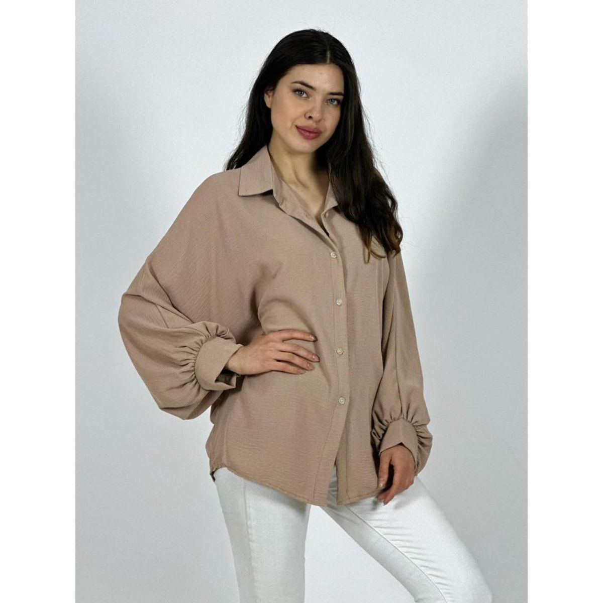 ENIGMATICA BOUTIQUE - Blusa Italiana Cey Manga Globo