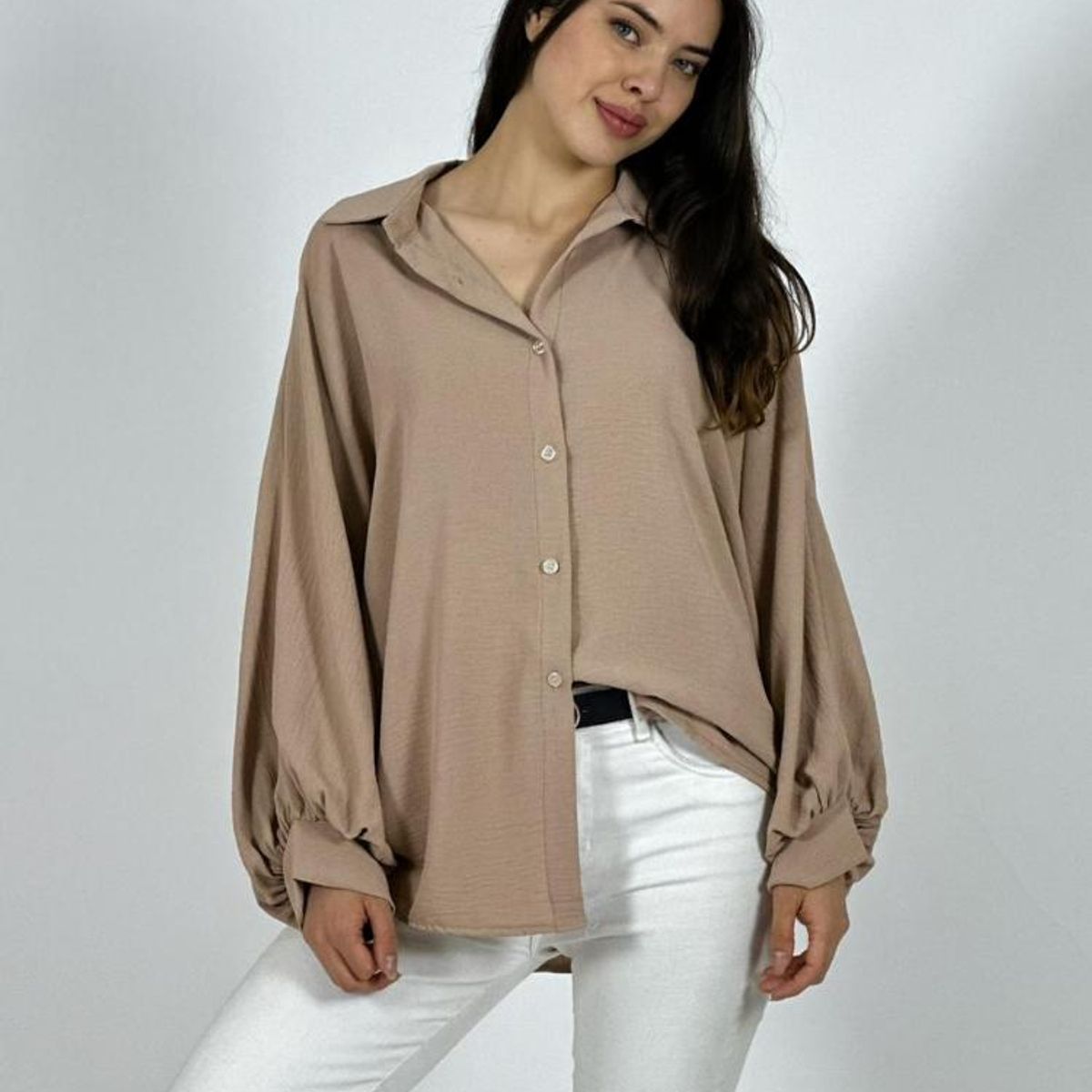 ENIGMATICA BOUTIQUE - Blusa Italiana Cey Manga Globo