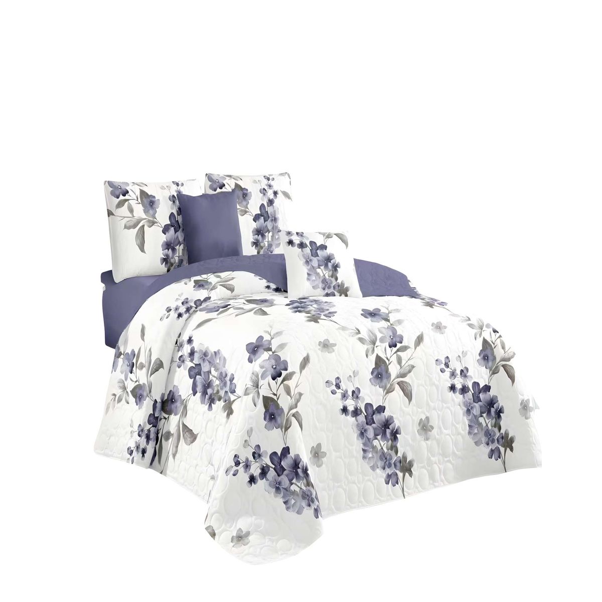 GENERICO - CUBRECAMA DE VERANO QUILT KING BLANCO 02