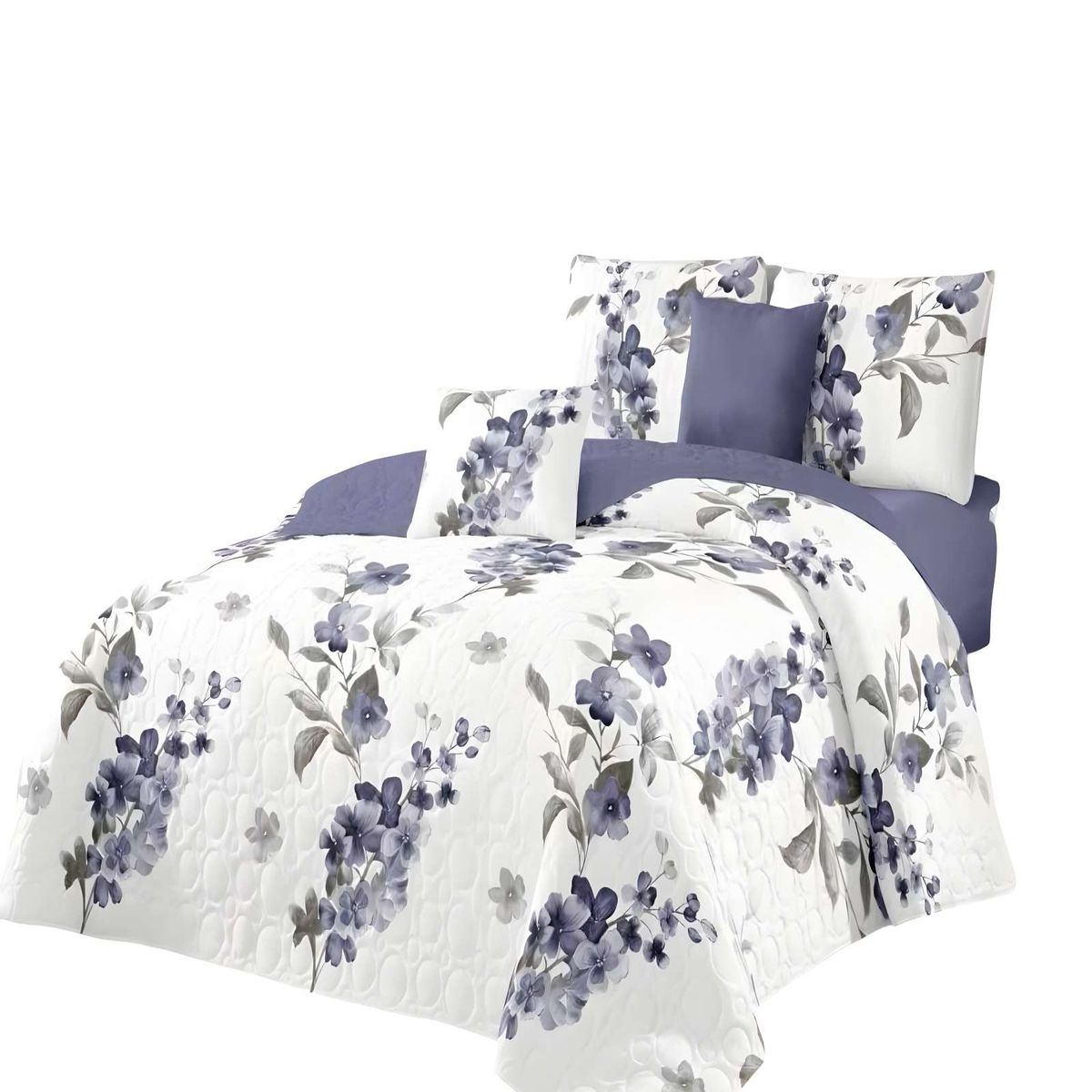 GENERICO - CUBRECAMA DE VERANO QUILT KING BLANCO 02